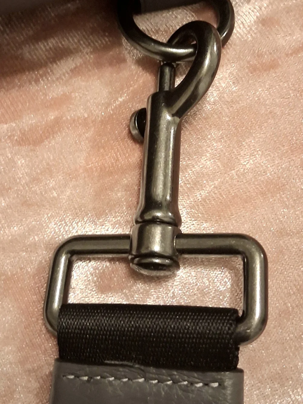 Coach Men's Gray Leather Sling Bag